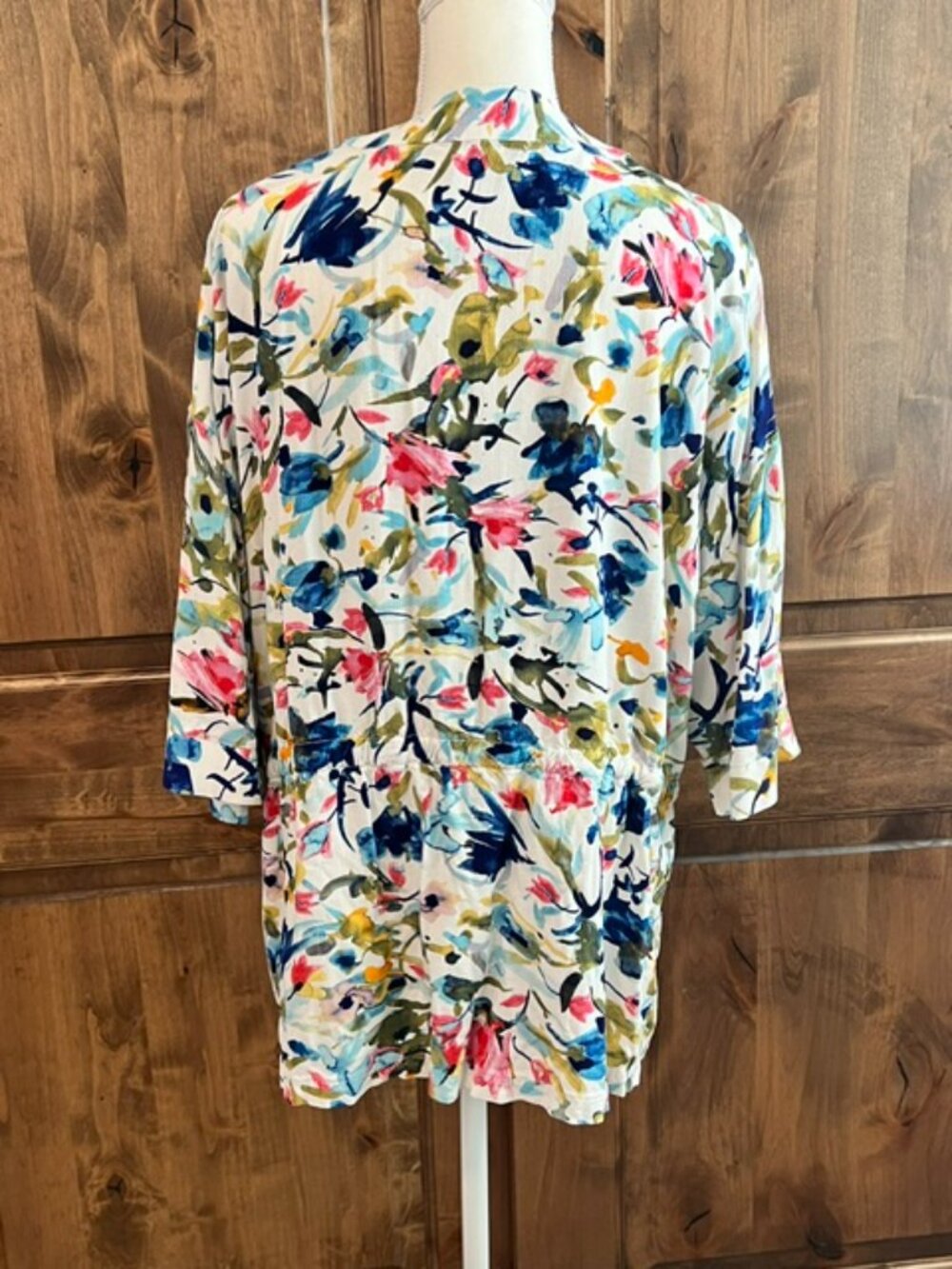 Floral-Print Watercolor Top - Picture 3 of 3